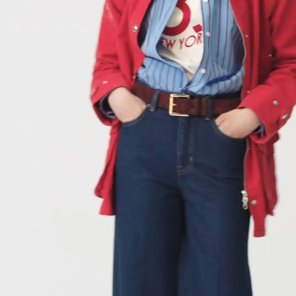 NWT - J.Crew Suede roller-buckle belt - Size: Medium - Color: Black - Picture 3 of 5